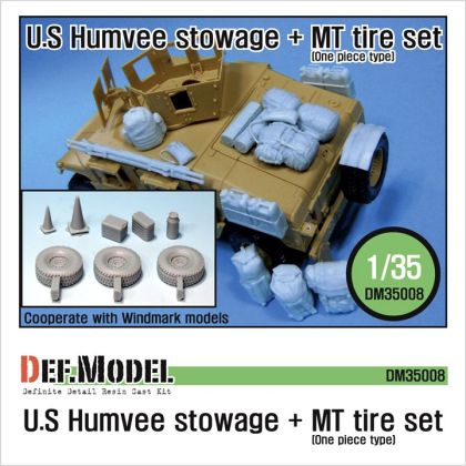 1:35 M1151 HMMWV Stowage & MT Tire set (for Academy 1:35 )