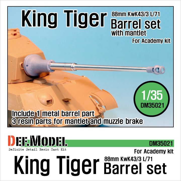 1:35 King Tiger barrel with Mantlet (for Academy 1:35 )