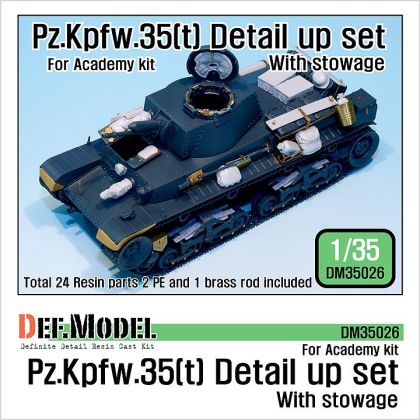 1:35 Pz.Kpfw.35(t) Detail up set with stowage (for Academy 1:35 )