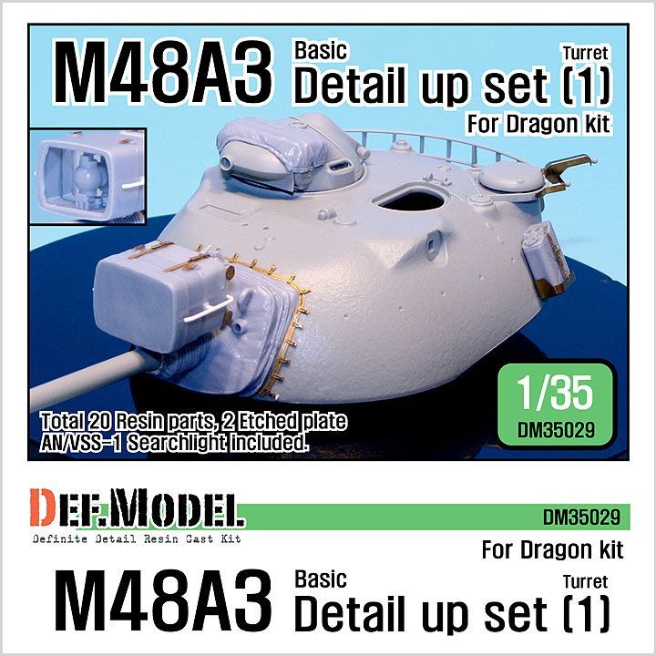 1:35 M48A3 Basic detail up set (for Dragon 1:35 )