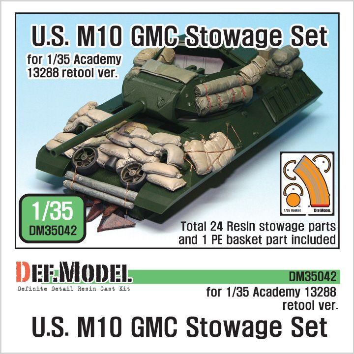 1:35 US M10 Stowage set ( for 1:35  Academy 13288 retool ver.)