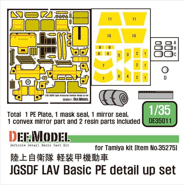 1:35 JGSDF Light Amoured Vehicle PE Detail Up set (for Tamiya 1:35 )
