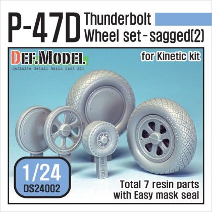 1:24 P-47D Thunder Bolt Wheel set 2 (for Kinetic 1/24)
