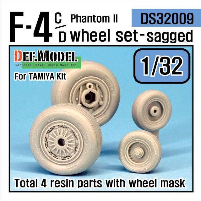 1:32 F-4C/D Phantom II Wheel set (for Tamiya 1:32 )