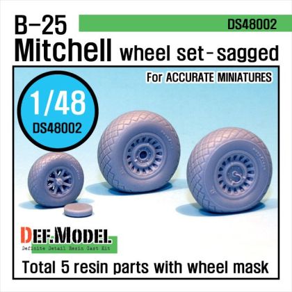 1:48 B-25 Mitchell Wheel set (for Accurate Miniature 1:48 )