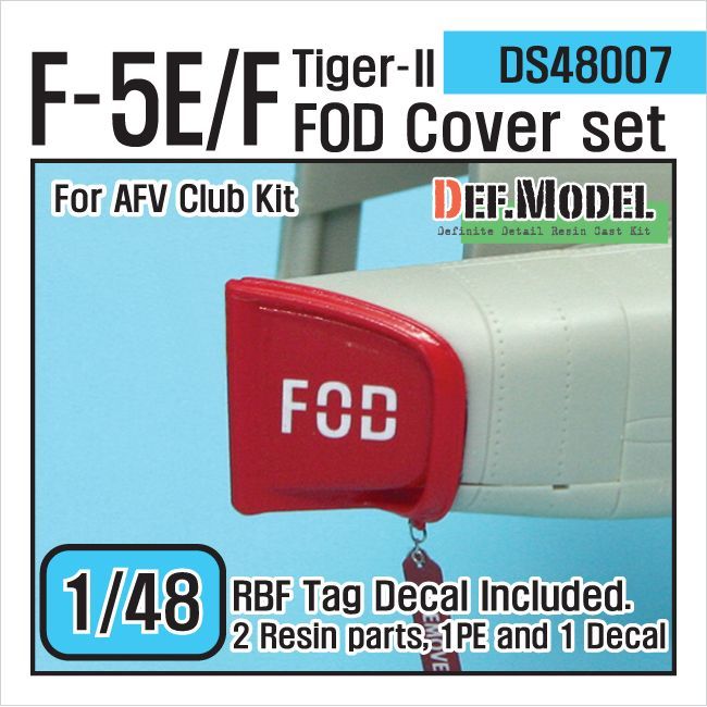 1:48 F-5E/F Tiger-II FOD Cover set (for AFV Club 1:48 )