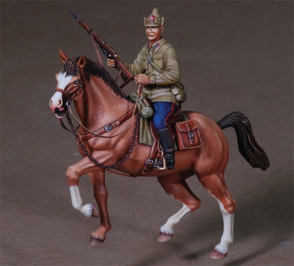 1:35 WWII Russian Mounted trooper
