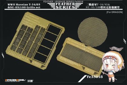 1:35 WWII Russian T-34/85 &SU-85/100 Grills set