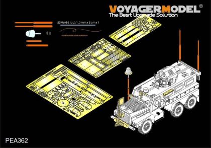 1:35 Modern US COUGAR 6x6 MRAP additional parts (For MENG SS-005)