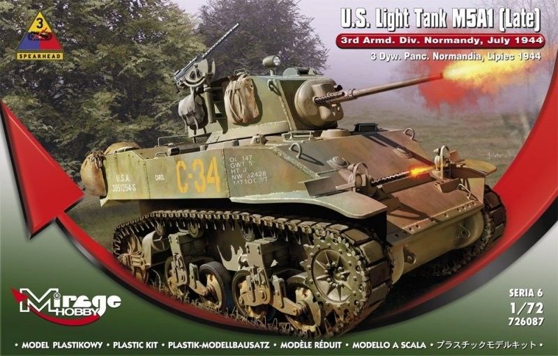 1:72 U.S. Light Tank M5A1 (Late)