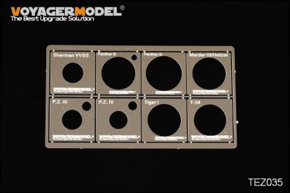 1:48 WWII AFV Road Wheels Stenciling templates