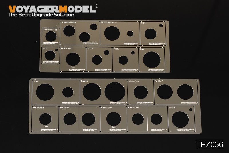 1:35 WWII AFV Road Wheels Stenciling templates