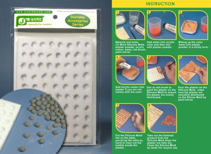 Silicone Mold For 1/35 Cobblestone (Large)