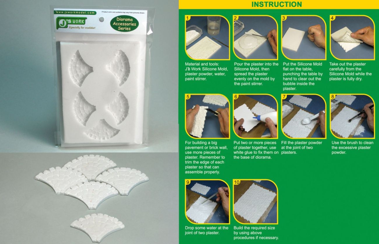 Silicone Mold For 1/35 Stone Pavement 4 (Small)