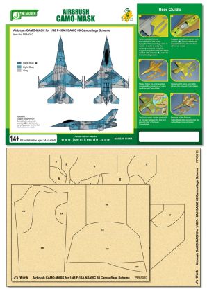 Airbrush CAMO-MASK for
1/48 F-16A NSAWC 60 Camo Scheme