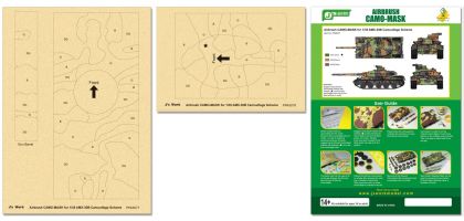 Airbrush CAMO-MASK for 1/35 AMX-30B Camouflage Scheme