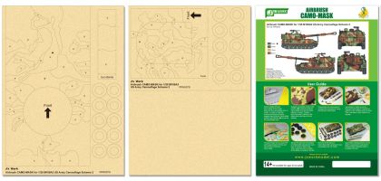 Airbrush CAMO-MASK for 1/35 M109A2 US Army Camouflage Scheme 2