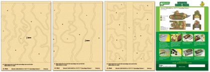 Airbrush CAMO-MASK for 1/16 FT-17 Camouflage Scheme 1