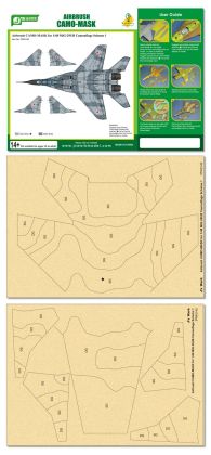 Airbrush CAMO-MASK for 1/48 MiG-29UB Camouflage Scheme 1
