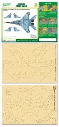 Airbrush CAMO-MASK for 1/48 MiG-29UB Camouflage Scheme 3