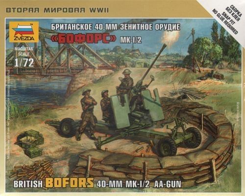 1:72 British Bofors 40-mm Mk.I/2 AA-Gun