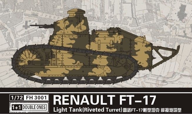 1:72 Renault FT-17 Light Tank (Riveted turret)