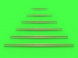 1:700 Set of universal yardarms No1 (lengths = 5, 7.5, 10, 12.5, 15, 17.5mm - 2pcs of each)