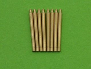 1:700 France 380 mm/45 (14.96in) Model 1935 barrels - for turrets with blastbags (8pcs) - Richelieu, Gascogne and Alsace classes