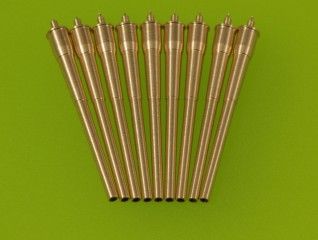 1:700 USN 16in/45 (40,6 cm) Mark 6 barrels (9pcs) - North Carolina and South Dakota battleship classes