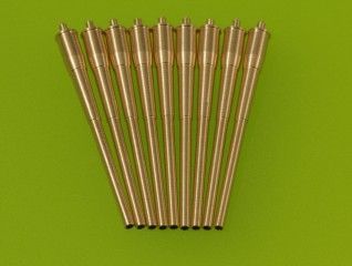 1:700 USN 16in/50 (40,6 cm) Mark 7 barrels (9pcs) - Iowa and Montana battleship classes