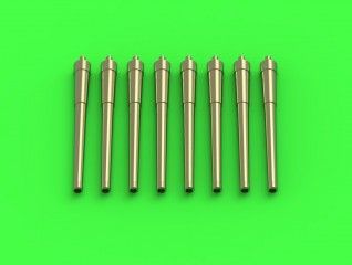 1:700 USN 16in/45 (40,6 cm) Mark 1 barrels – for turrets with blastbags (8pcs) – USS Colorado, USS Maryland, USS West Virginia