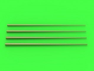 1:700 Set of universal tapered masts No2 (length = 60mm each, diameters = 0,4/1,4mm; 0,5/1,6mm; 0,6/1,8mm; 0,7/2mm)