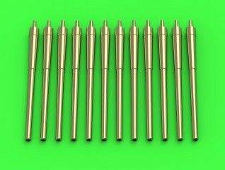 1:700 USN 14in/50 (35,6 cm) gun barrels - for turrets without blastbags (12pcs) - New Mexico (BB-40) and Tennessee (BB-43) classes