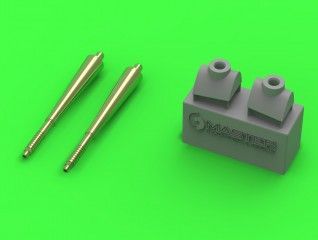 1:48 Supermarine Spitfire Mk.Vb - Hispano 20mm cannons in fairings with resin fitting (fit to Airfix new tool kit)