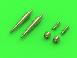 1:48 Spitfire Mk.IXe/XVIe early version (conical fairings) - Hispano 20mm & Browning .50cal in fairings (fit to Eduard)