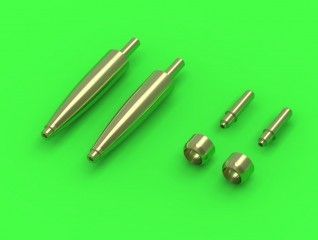 1:48 Spitfire Mk.IXe/XVIe late version (rounded fairings) - Hispano 20mm & Browning .50cal in fairings (fit to Eduard)