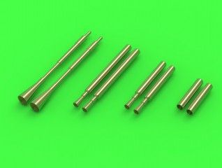 1:72 F6F Hellcat - night fighters armament (.50 cal Brownings and 20mm cannon tips with flash hiders)