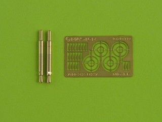 1:32 German aircraft autocannon MG FF - turned barrels and etched sights (2pcs)