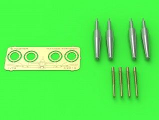 1:72 Hawker Typhoon Mk IB early type cannons with uncovered barrels (4pcs)