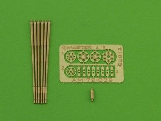 1:72 M61 A1 Vulcan - Six-barrelled rotary 20mm cannon - turned barrels with etched barrel clamps