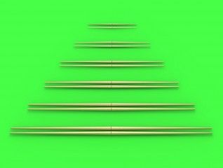 1:350 Set of universal yardarms No1 (lengths = 10,15, 20, 25, 30, 35mm - 2pcs of each)