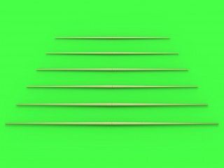 1:350 Set of universal yardarms No2 (lengths = 40,45, 50, 55, 60, 65mm - 1pc of each)