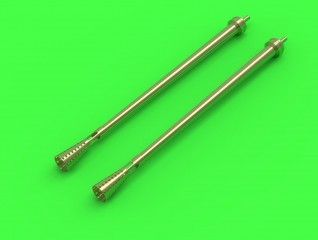 1:72 German aircraft cannon 3,7cm Flak 18 gun barrels (used on Ju-87G and other) (2pcs)