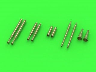 1:32 F6F Hellcat - night fighters armament (.50 cal Brownings and 20mm cannon tips with flash hiders)