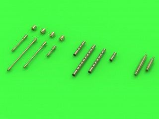 1:32 P-38 Lightning - early armament (.50 cal Brownings with drilled cooling jackets & early and late 20mm cannon tips)