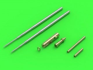 1:32 MiG-17A/P/F (Fresco A, B, C) - 37mm and 23mm gun barrels set & Pitot Tubes