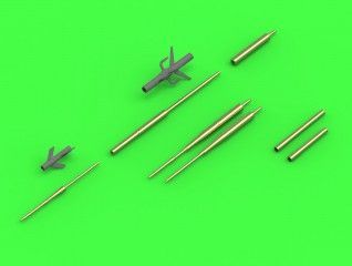 1:48 Su-17, Su-20, Su-22 (Fitter) - Pitot Tubes (optional parts for all versions) and 30mm gun barrels