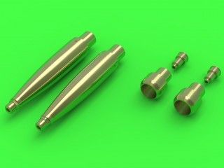 1:32 Spitfire Mk.IXe/XVIe late version (rounded fairings) - Hispano 20mm & Browning .50cal in fairings (fit to Tamiya)