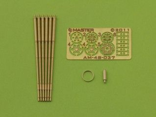 1:48 M61 A1 Vulcan - Six-barrelled rotary 20mm cannon - turned barrels with etched barrel clamps