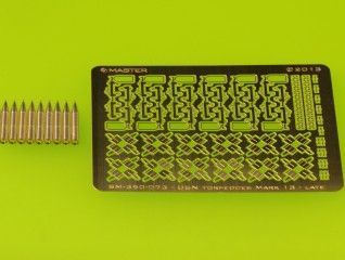 1:350 USN Airborne torpedoes Mark 13 (22.4in) with trolleys - improved type (10pcs)